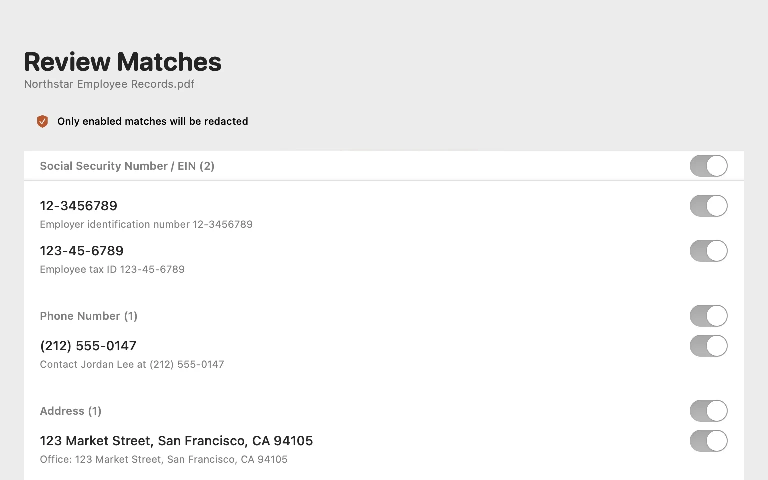 Step 3: Review every match